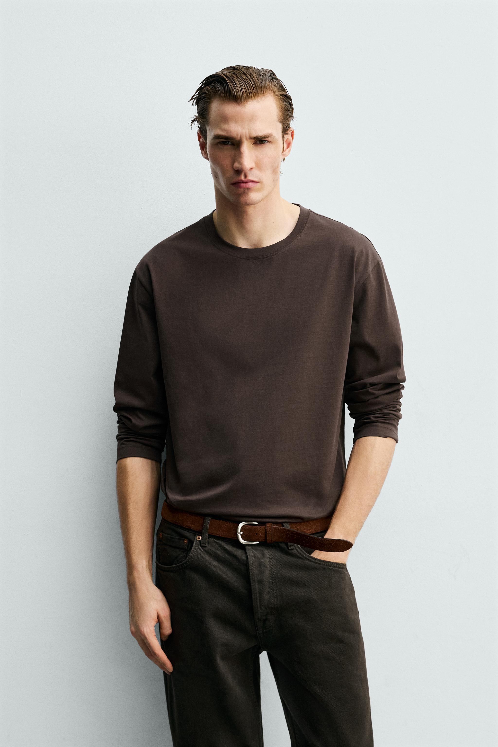 MERCERIZED LONG SLEEVE T-SHIRT